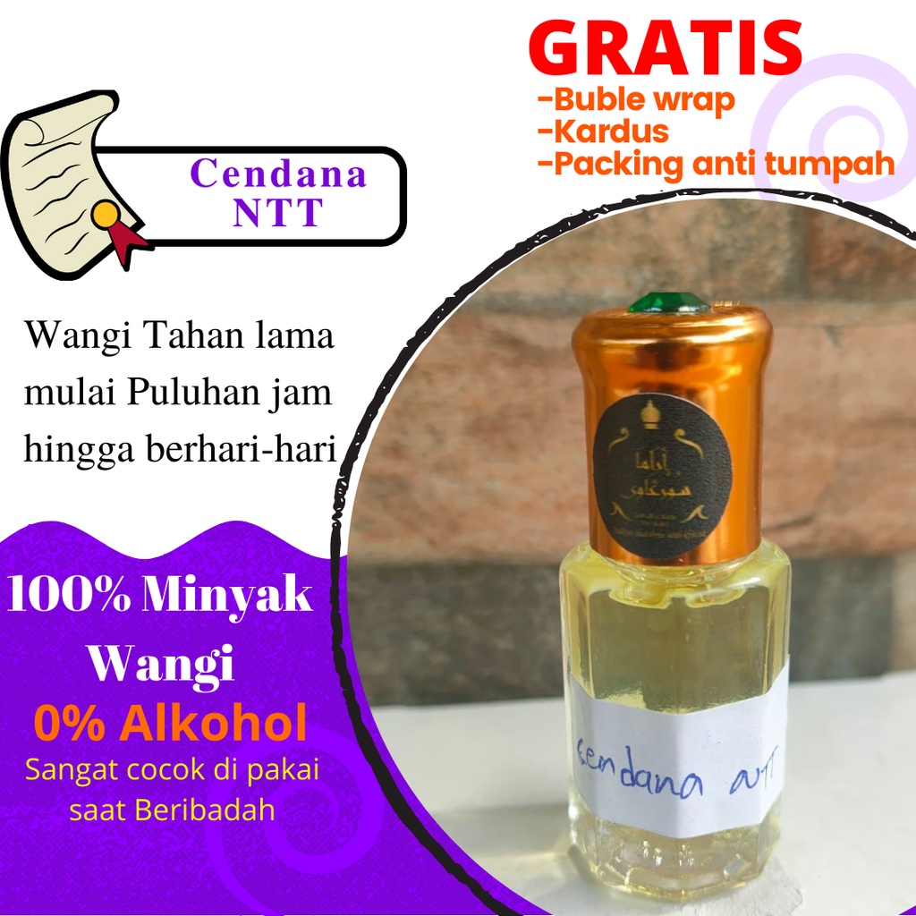 Minyak cendana NTT asli bibit wangi tanpa campuran alkohol