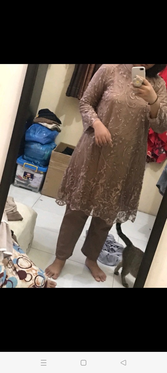 Gamis Muslim Indahlla /brukat Tile/premium/ Kondangan/ Seragam