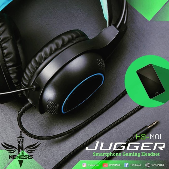 NYK HS-M01 JUGGER Nemesis Smartphone Gaming Headset Free Jack Audio