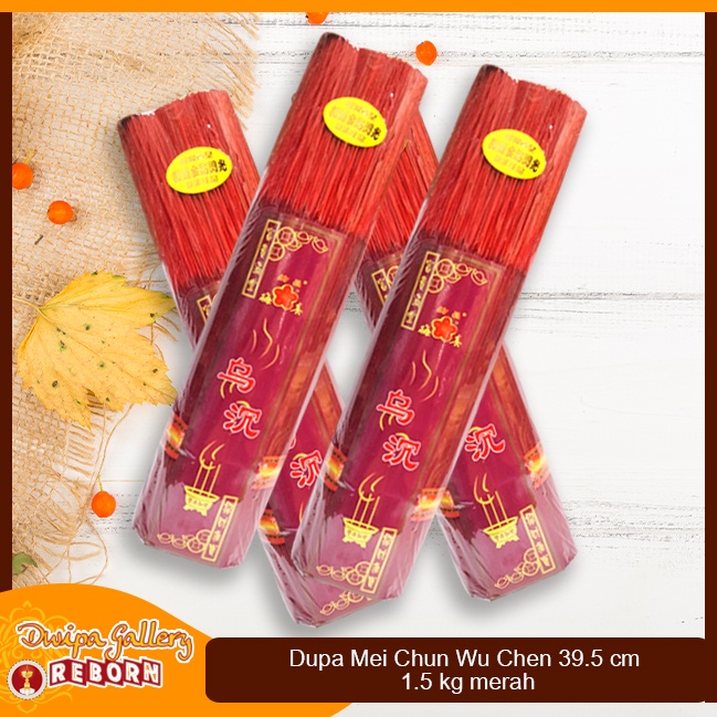 Dupa/hio Wangi Harum Mei Chun Wu Chen 39.5 cm 1.5 kg merah