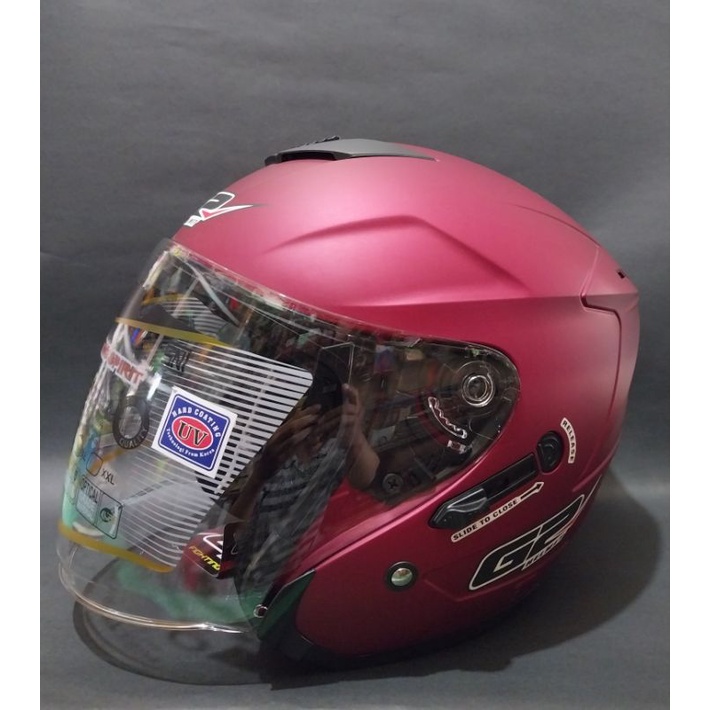 HELM G2 OPTIMAX  SOLID | HALF FACE  | HELM DOUBLE VISOR| HELM HALF FACE TERBAIK
