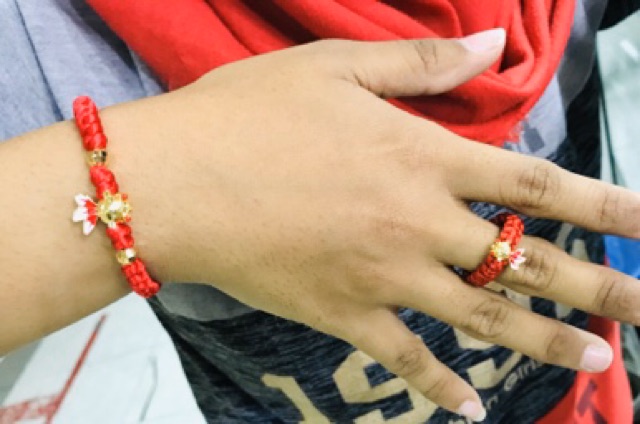 Gelang wanita // gelang rajjut ikan koki // saru ser gelang dan cincin //replika emas // gelang