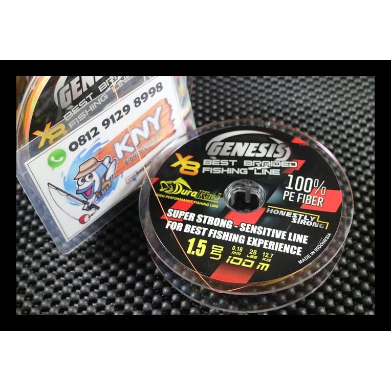 TERBARU BENANG PANCING DURAKING GENESIS PE 1.5 / 12.7 KG SENAR MANCING IDOLA ALAT PANCING MURAH AL6