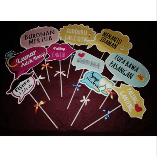 wedding property photobooth / properti untuk foto pernikahan