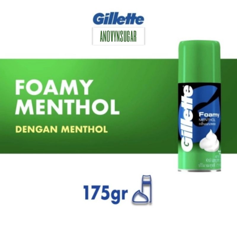 Jual Gillette Shaving Foam Krim Alat Cukur Foamy Menthol G Shopee Indonesia