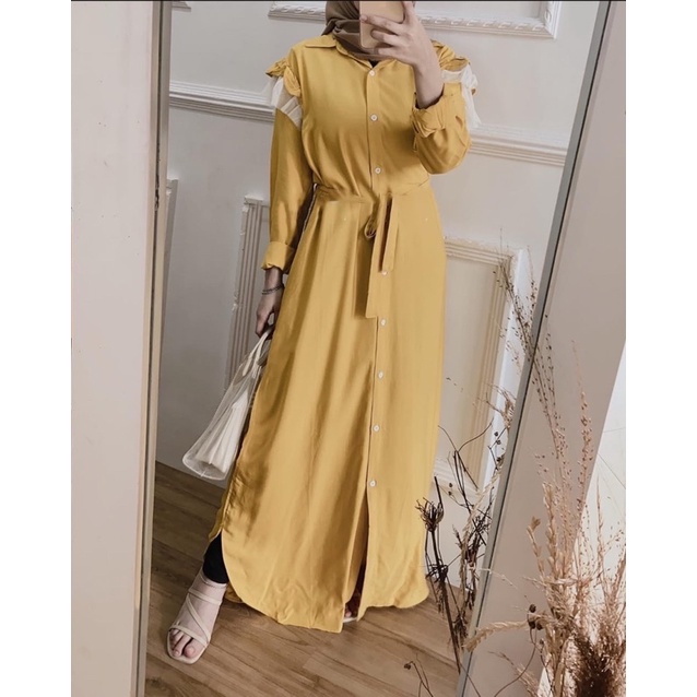 (MGA) GAMIS WEVI TUTU DAILY BUSUI DRESS WOLFIS