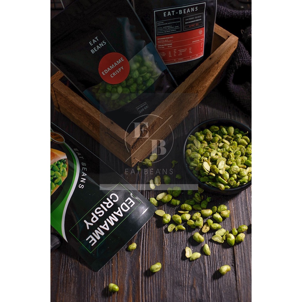 EDAMAME CRISPY EAT BEANS ASLI BALI 100GR