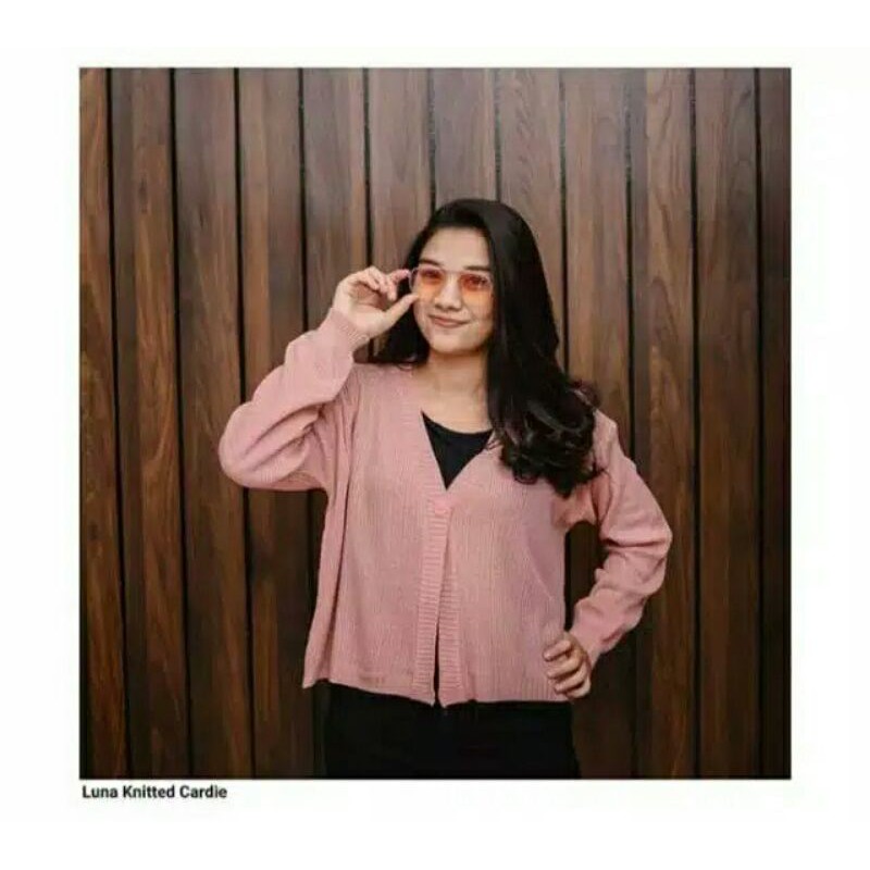 W&amp;D~RAJUT CROP/RAJUT KANCING BATOK#RAJUT WANITA TERBARU/RAJUT LENGAN PANJANG/CARDIGAN RAJUT