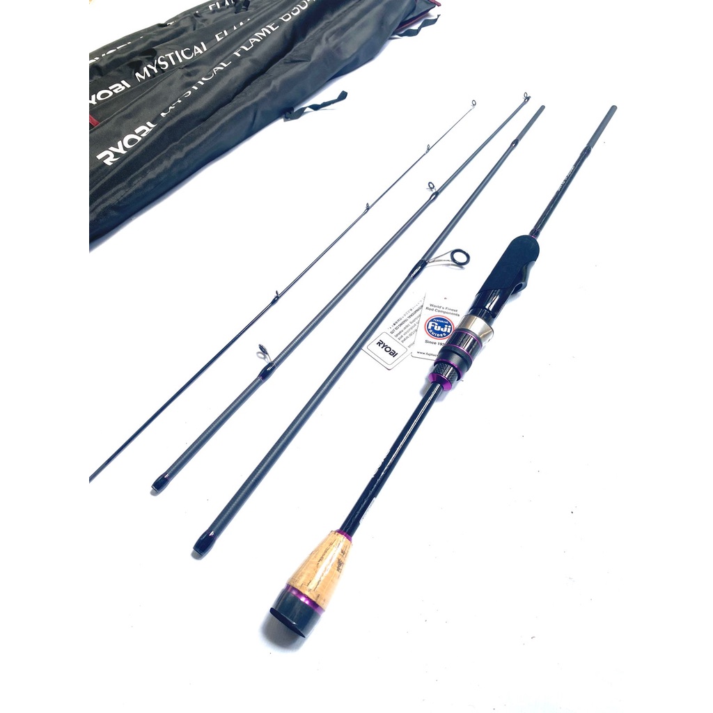 Joran Spinning UL Sambung 4 RYOBI MYSTICAL FLAME RIng Full Fuji Blank Carbon
