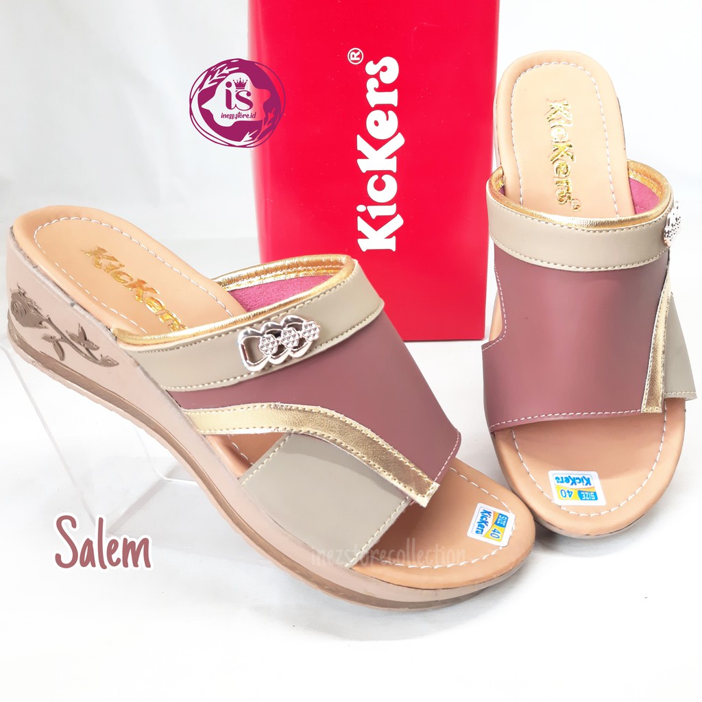 KICKERS SANDAL WEDGES WANITA PESTA SLP09 MURAH HARGA GROSIR