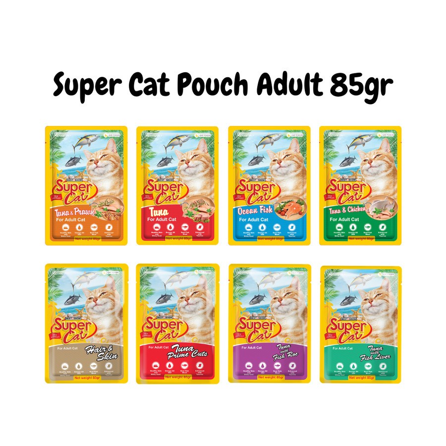SUPER CAT SUPERCAT POUCH Adult 85gr All Varian