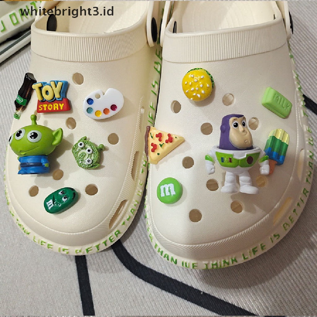 (whitebright3.id) Charms Kancing Sepatu Desain Kartun Charms