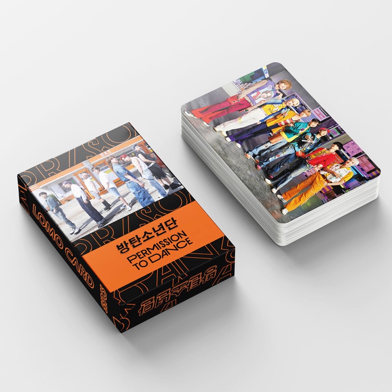 55pcs/box BTS photocards 2021 Permission to Dance Album LOMO card Postcard ((In STOCK) Kpop fan)