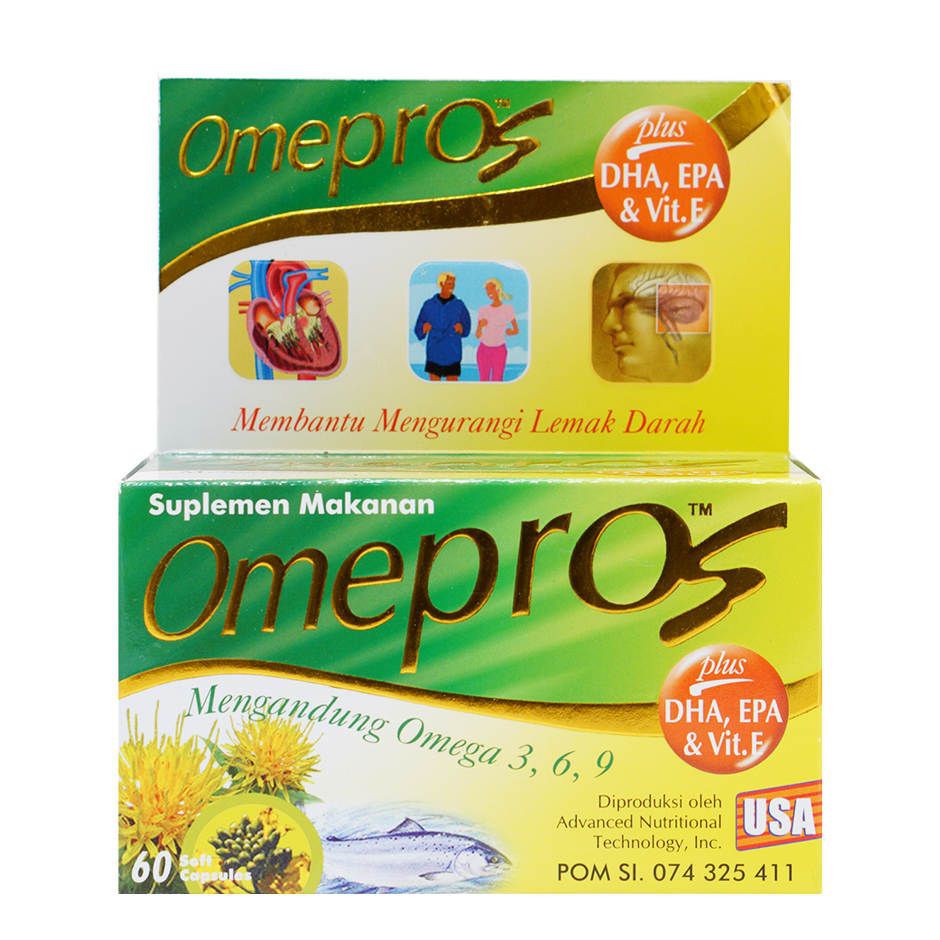 OMEPROS 60 SOFT CAPSULE OMEGA 3-6-9 KOLESTEROL