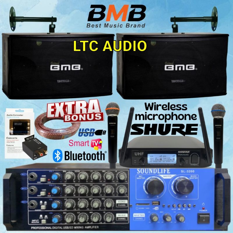 PAKET SOUND SYSTEM KARAOKE SET BMB 10 INC ORIGINAL ( LUXURY 2 )