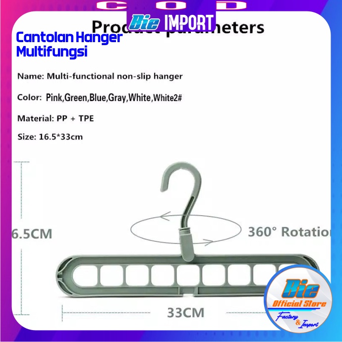 Cantolan Hanger Multifungsi Impor Best Seller