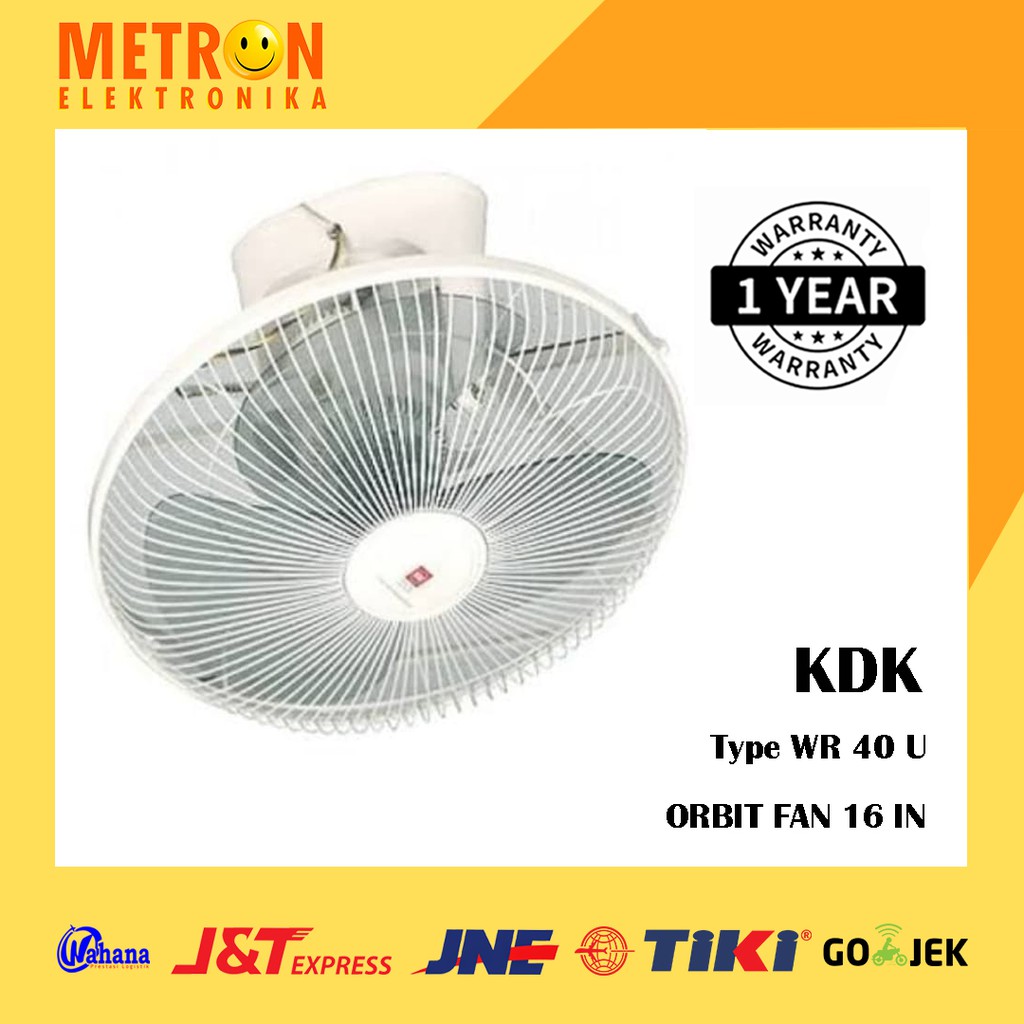 KDK WR 40 U ORBIT FAN 16 IN / KIPAS ANGIN 16 INCH / WR40U