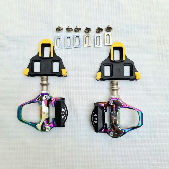Rockbros Pedal Cleat SPD-SL Roadbike Pedal Sepeda Roadbike Colorful