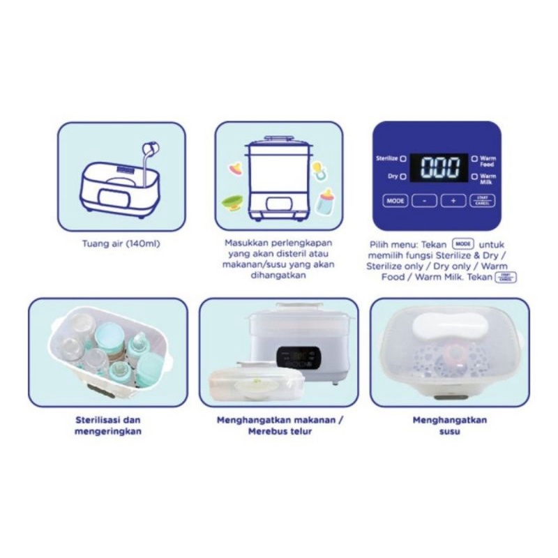 Baby Safe Digital Sterilizer &amp; Dryer With Food Warmer ( STE01)