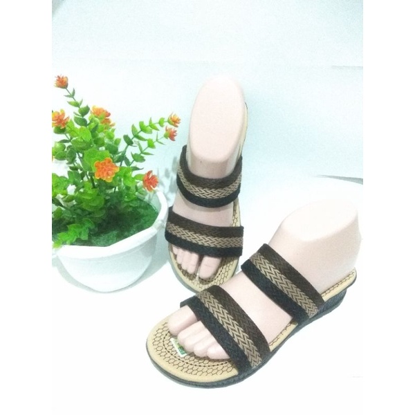 sandal wanita turki ban 2 merek saila hak 5cm