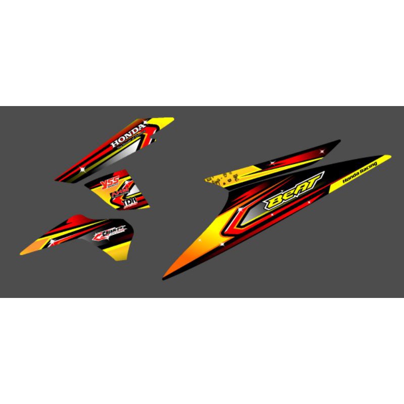 COD. Striping Honda Beat Karbu  Sticker Stiker List Body Motor Variasi.