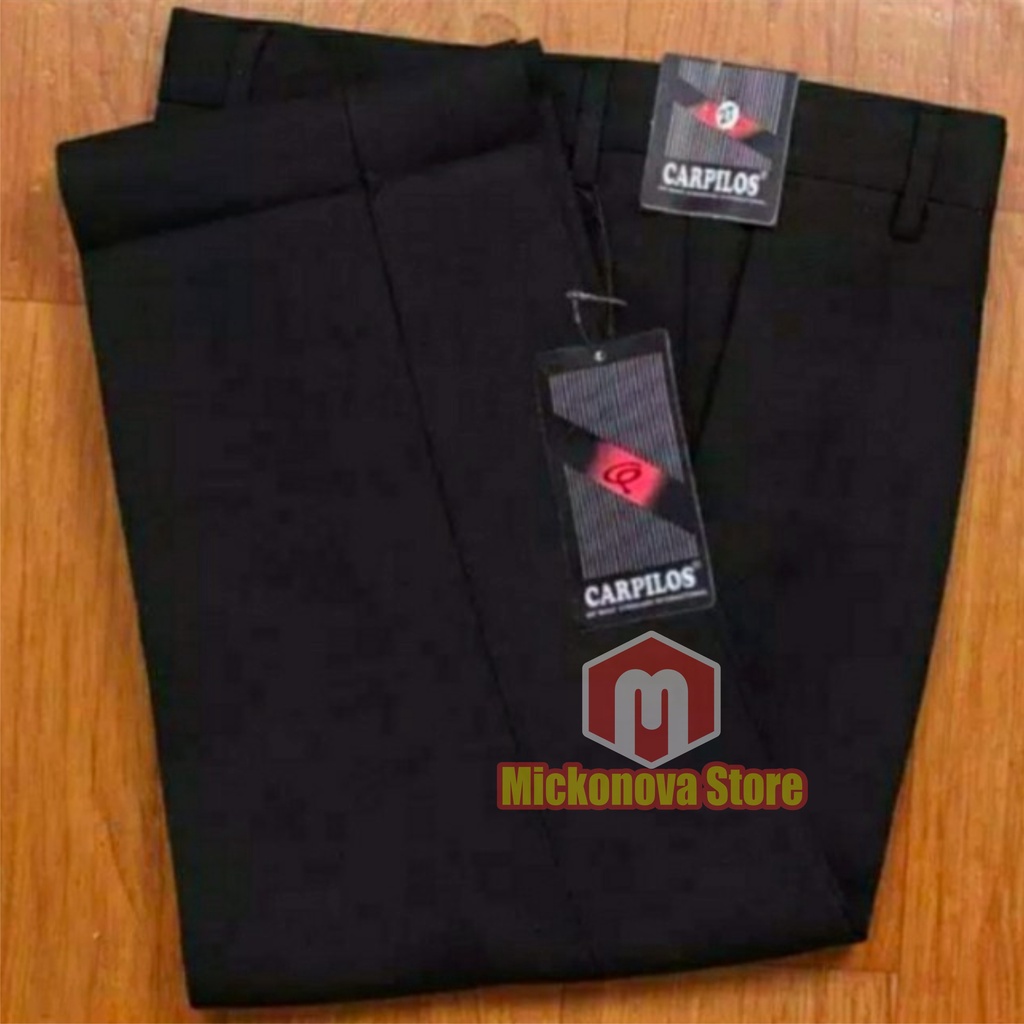 Mickonova Celana Formal Pria Bigsize Slimfit Jumbo Bahan Dasar Kain Woll Kantor Slim Fit Gede