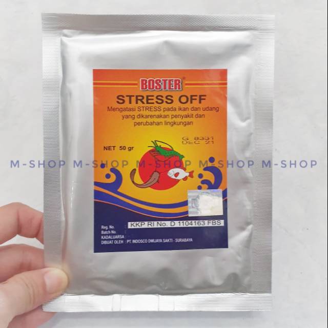 BOSTER STRESS OFF obat ikan dan udang