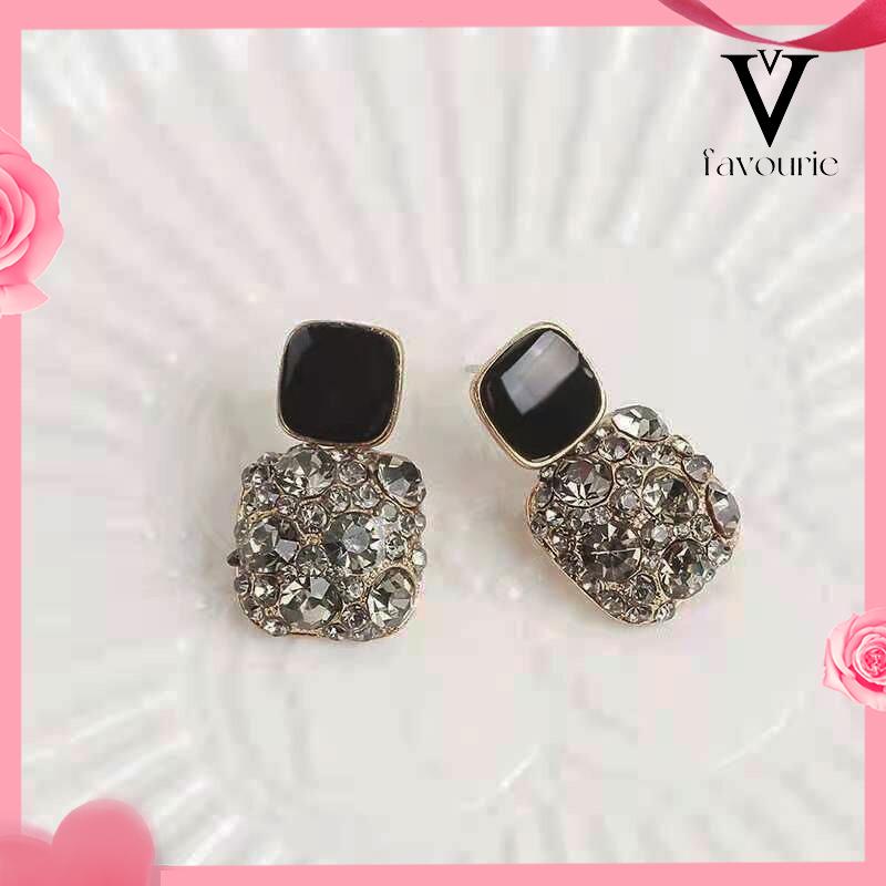 [COD]Anting Retro Mewah Siswa Perempuan Sederhana Temperamen Fashion Anting Murah Hati-FA