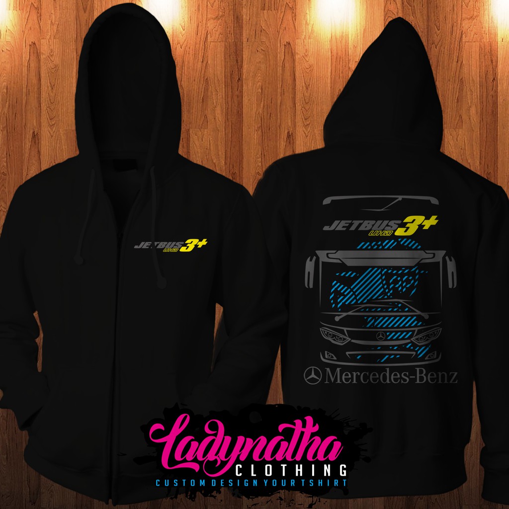 Jaket Hoodie Zipper Jetbus 3 UHD Ultra High Deck Mercedez Benz AT