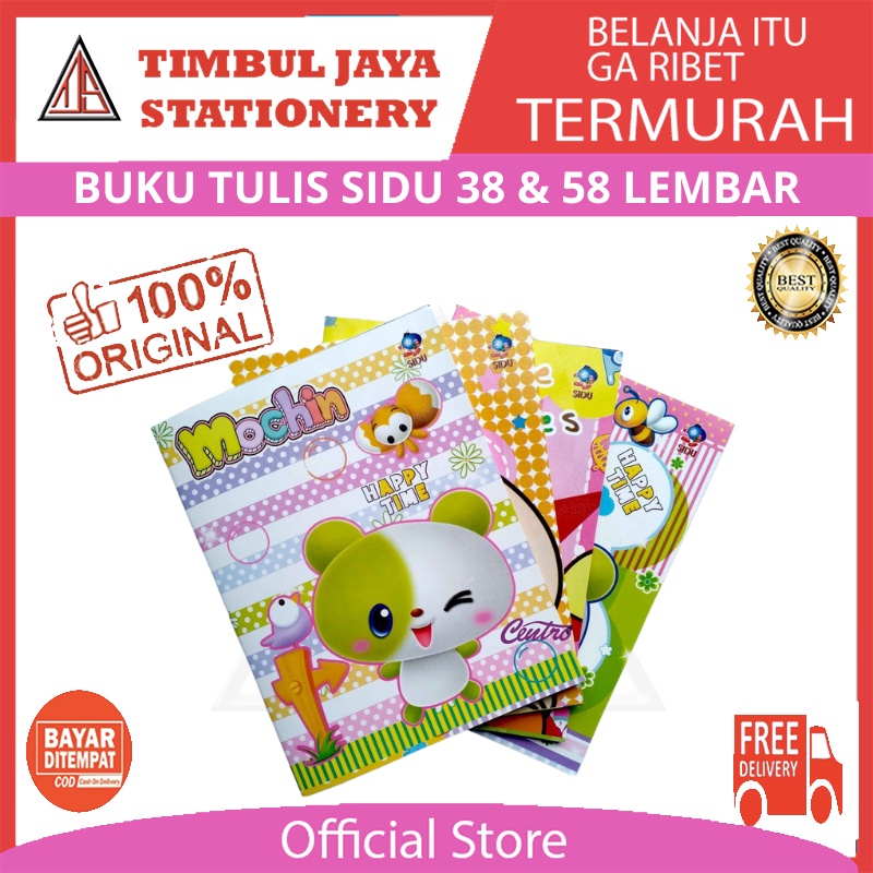 

SINAR DUNIA SIDU BUKU TULIS BUKU CATATAN BERGARIS NOTE BOOK 58 LEMBAR DAN 38 LEMBAR ISI 10 BUKU 1 PAK