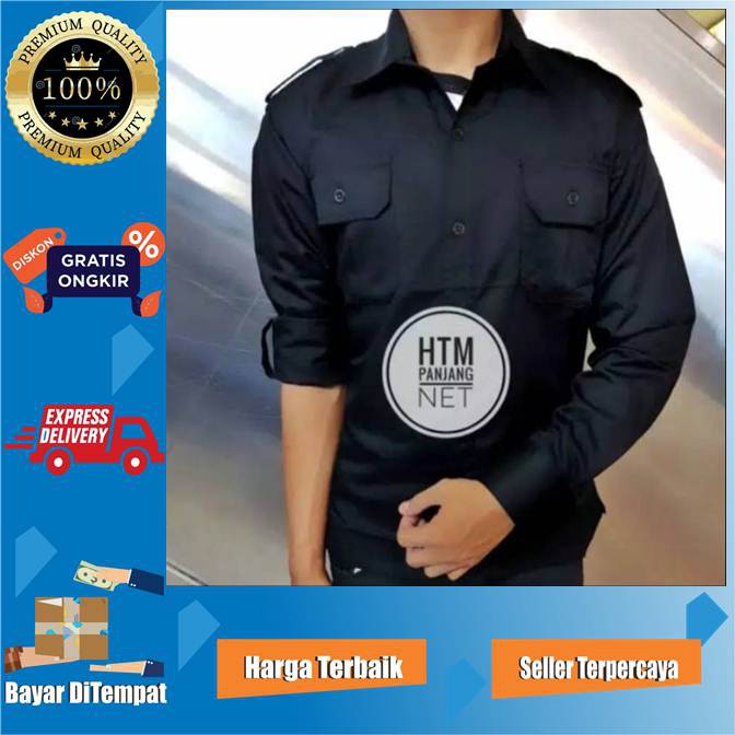 TERMURAH KEMEJA BAJU SERAGAM KANTOR ORGANISASI KOMUNITAS TRANSTV NETTV POLOS PDU PDL LENGAN PANJANG