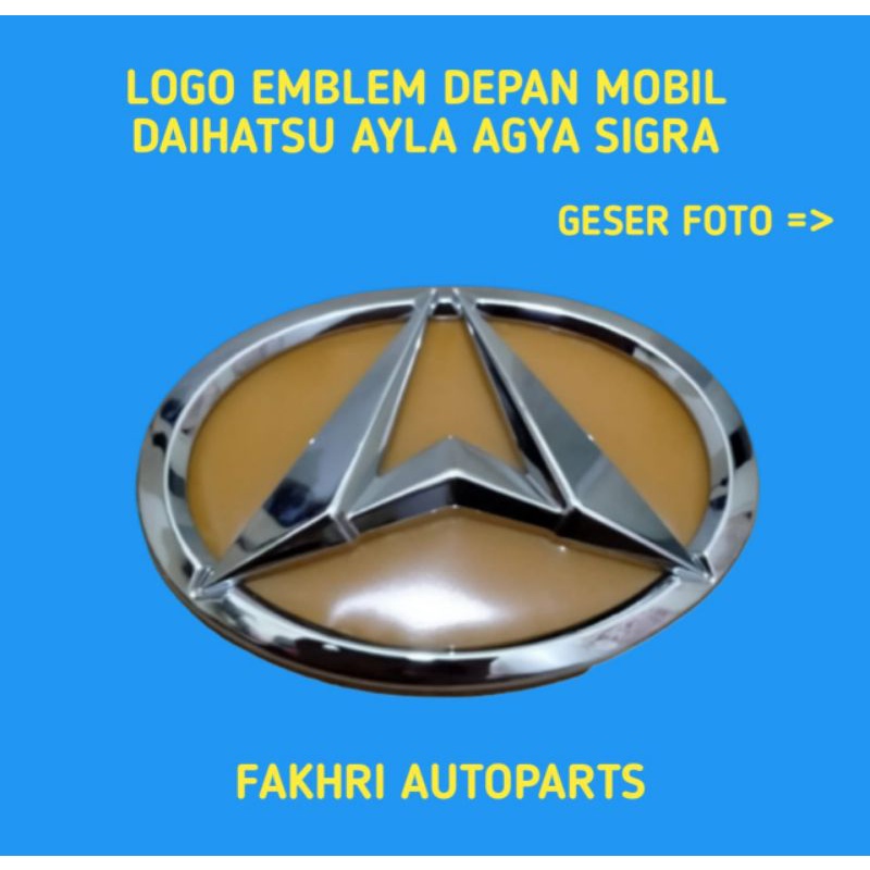 LOGO EMBLEM MOBIL DAIHATSU AYLA AGYA SIGRA.