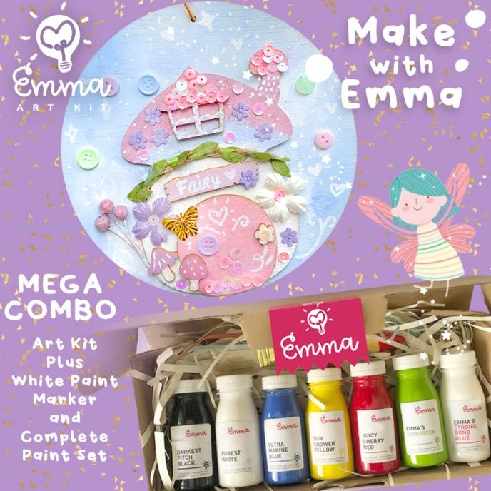 

New! Make With Emma Art Kit: Rainbow Fairy House Bonus White Marker