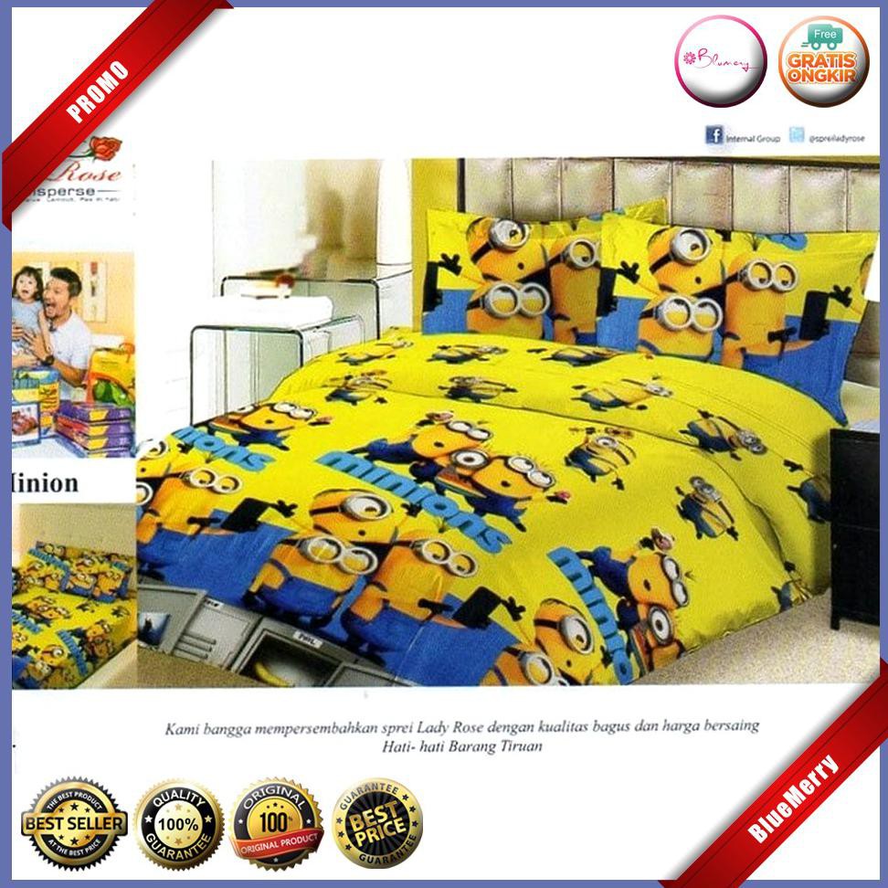 Sprei Lady Rose Minions Queen 160 No.2 Seprai Minion Despicable Me BMSC328