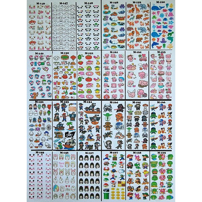 

edible stamp /edible picture / stiker makanan / stiker minuman M146-M169