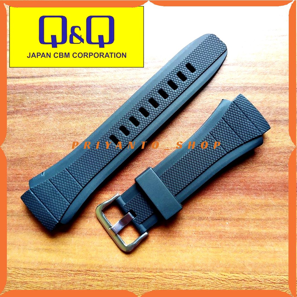 Strap Rubber tali Jam Tangan Sport Q&amp;Q M-145 QnQ M 145 QQ M 145