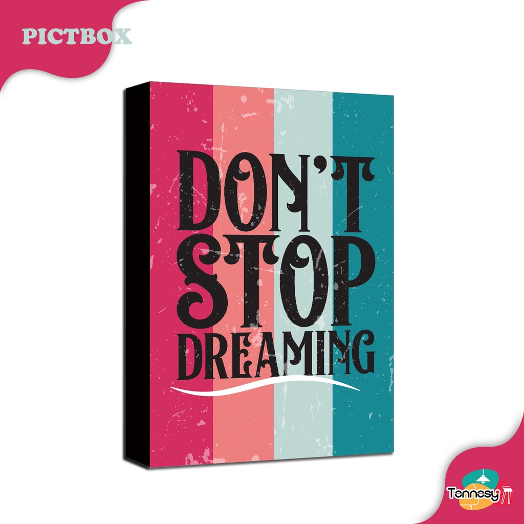 HIASAN BINGKAI FRAME PICTBOX QUOTE KATA MOTIVASI DEKORASI DINDING KAMART TIDUR