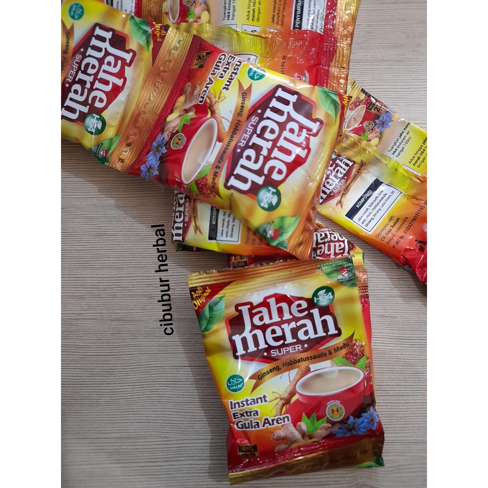 

Jahe Merah Super H64 Extra Gula Aren Persachet Asli Murah