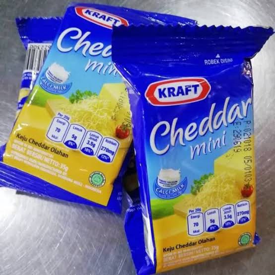 

Keju - Cheese Cheddar Kraft 35gr