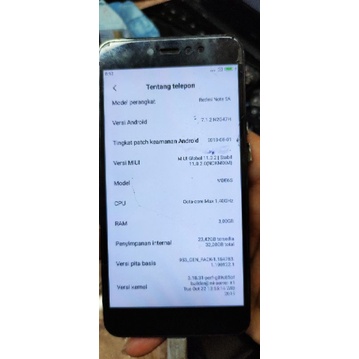 MESIN REDMI NOTE 5A PRIME