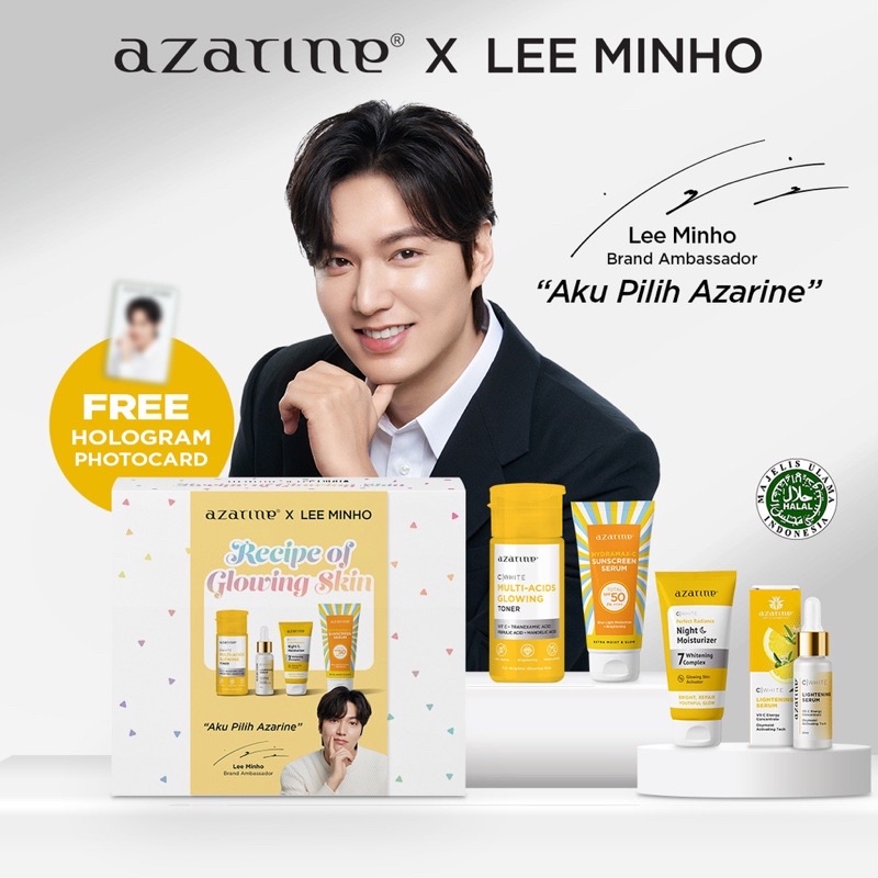 Azarine X LEE MINHO Recipe of Glowing Skin