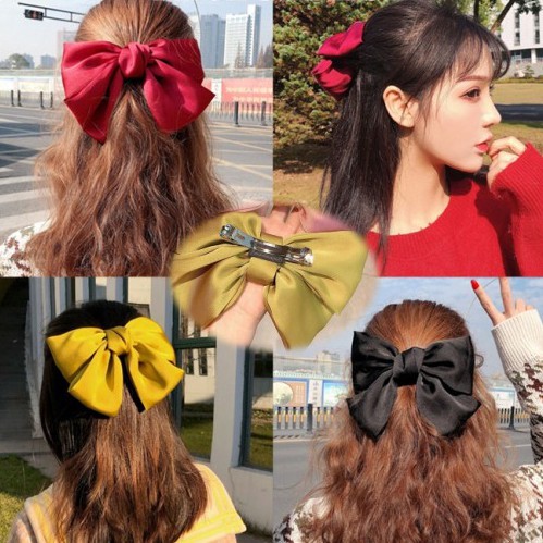 INFY - Jepit Rambut Pita Besar Korea / Aksesoris Jepitan Hair Clip / Jepitan Pita IMPORT R183