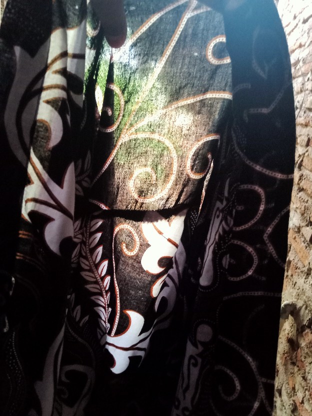 Kemeja Batik Pria Lengan Panjang Size M L Xl Xxl  Bswart Batik Hrb026 Kenongo Hem Panjang Padi