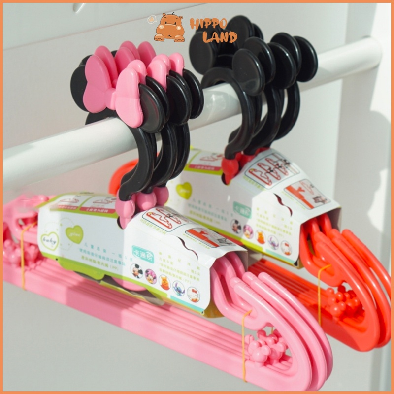 HIPPO LAND NEW!! Hanger Setelan Anak | Gantungan Baju Anak Motif Miky &amp; HK | Hanger Baby Display Anak 291-1