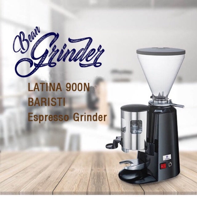 Grinder Coffee Latina 900N Espresso Grinder Dosing Chamber Hitam