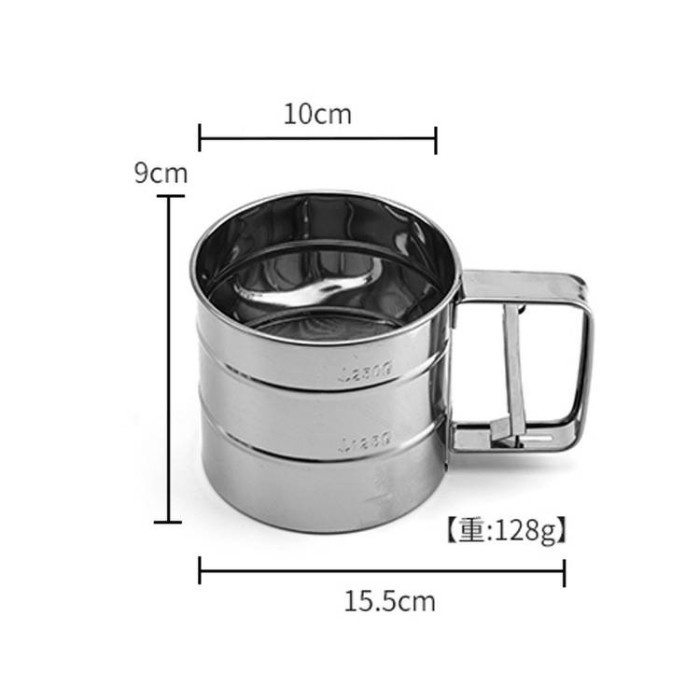 stainless flour sifter / sugar sieve strainer / saringan tepung