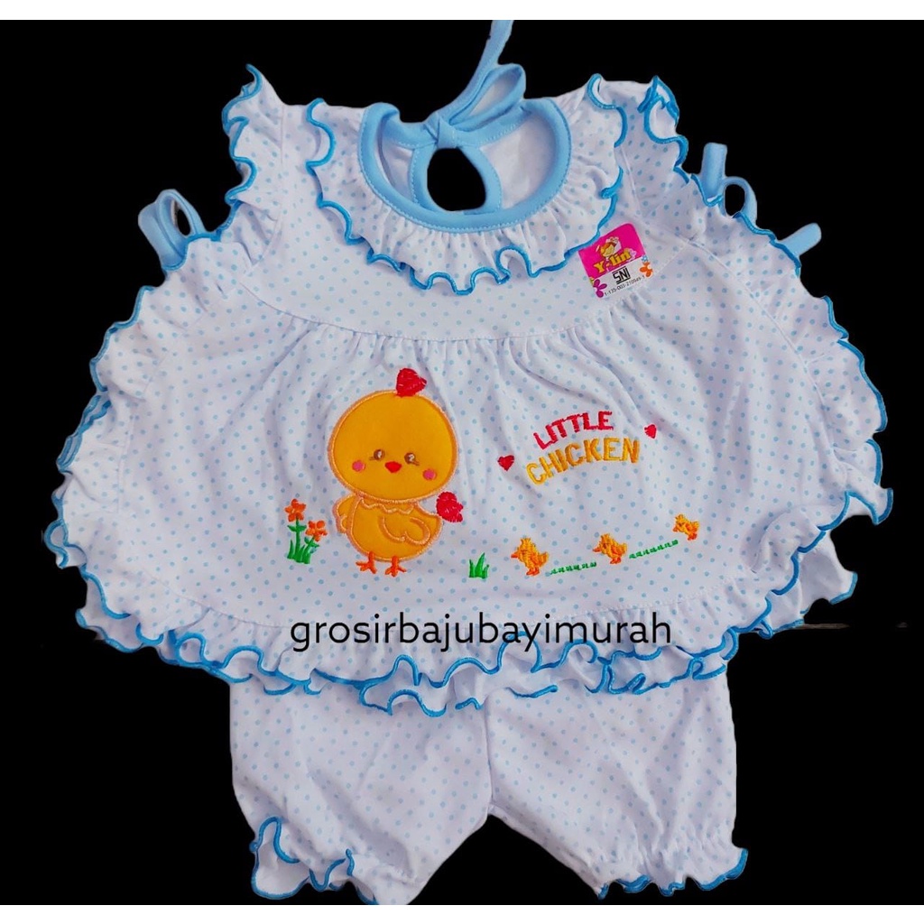 dress baju bayi setelan Ylin SWEET DREAM (0-6bln)