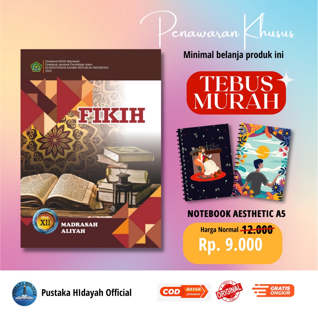 Jual Buku Siswa Fikih Kelas 12 Madrasah Aliyah Kemenag Buku