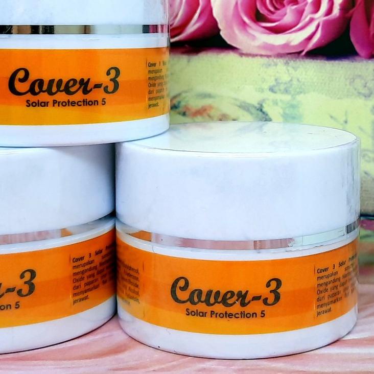 ☊ Cover 3 Solar Protection 5 10g Niacinamide Acne Prone Oily Skin / Cover 3 Sunscreen SPF 50 ➫