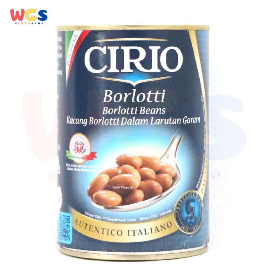 Cirio Borlotti Beans 410 gr - Kacang Borlotti